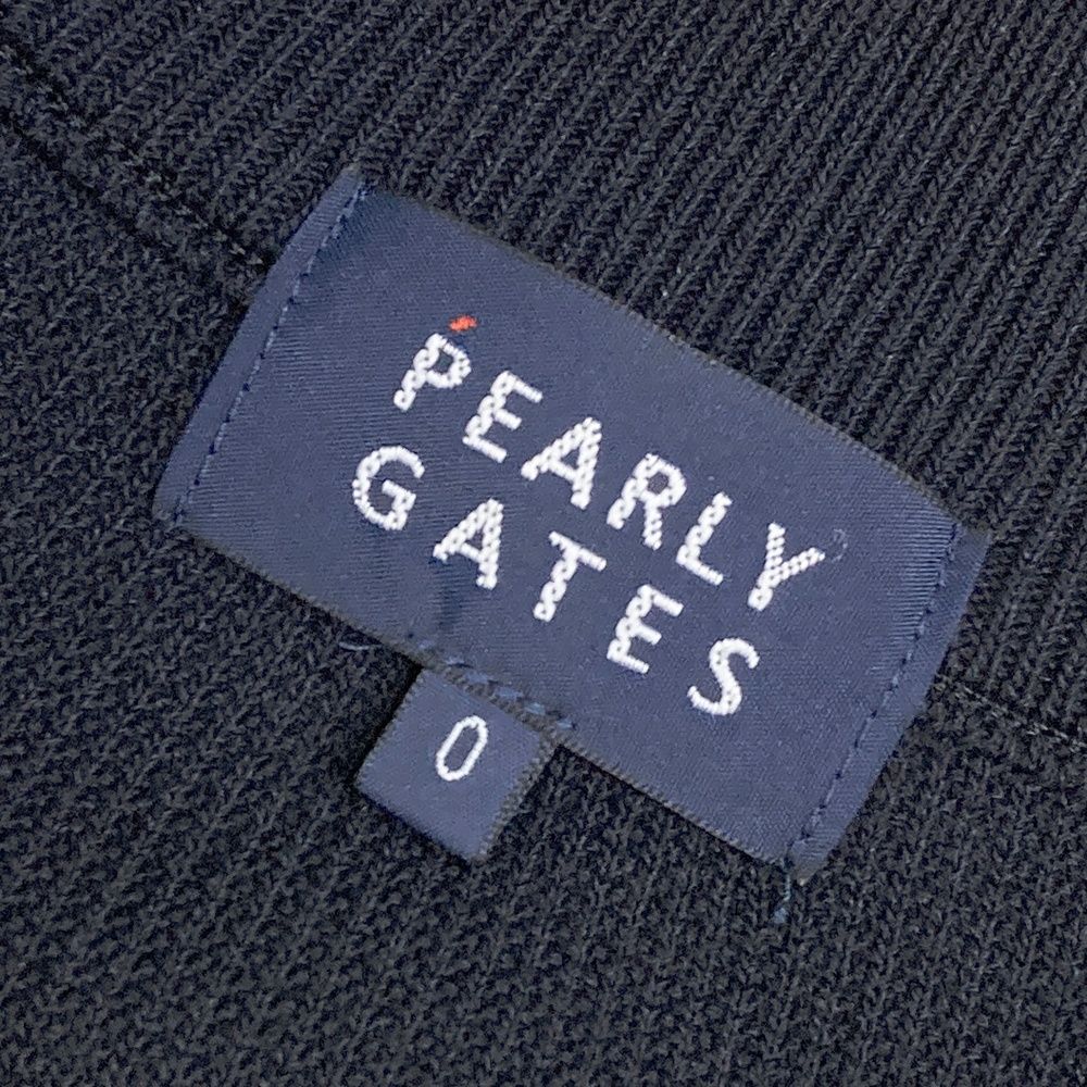 サイズ：0 PEARLY GATES パーリーゲイツ ジップ ジャケット ブラック系