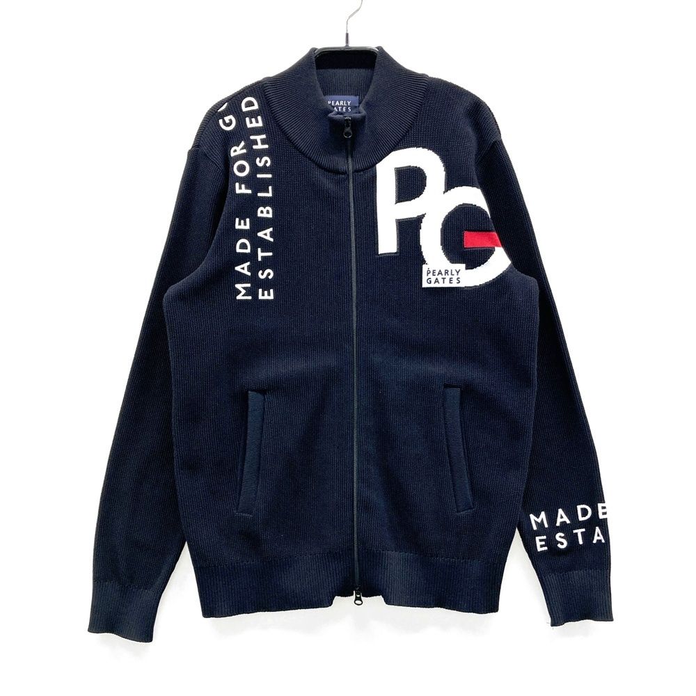 サイズ：0 PEARLY GATES パーリーゲイツ ジップ ジャケット ブラック系