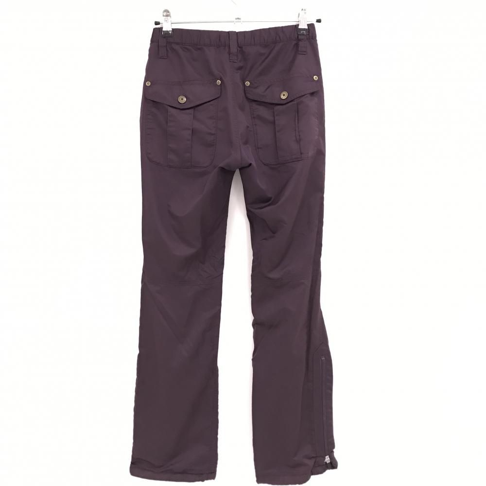 パーリーゲイツ パンツ パープル 蓄熱裏地 裾ドローコード レディース