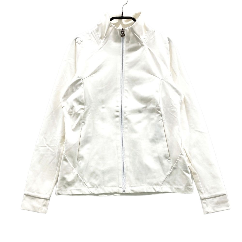 サイズ：S DESCENTE GOLF デサントゴルフ ジップジャケット ホワイト系