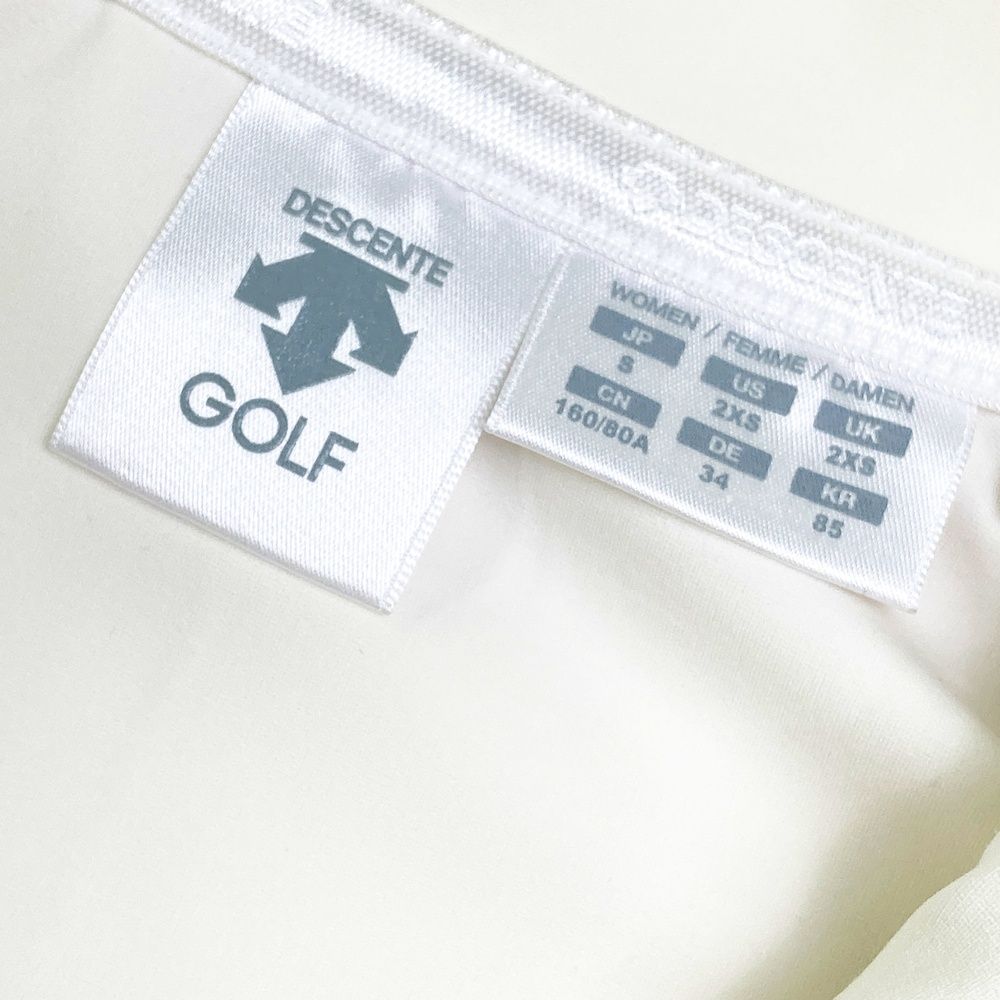 サイズ：S DESCENTE GOLF デサントゴルフ ジップジャケット ホワイト系