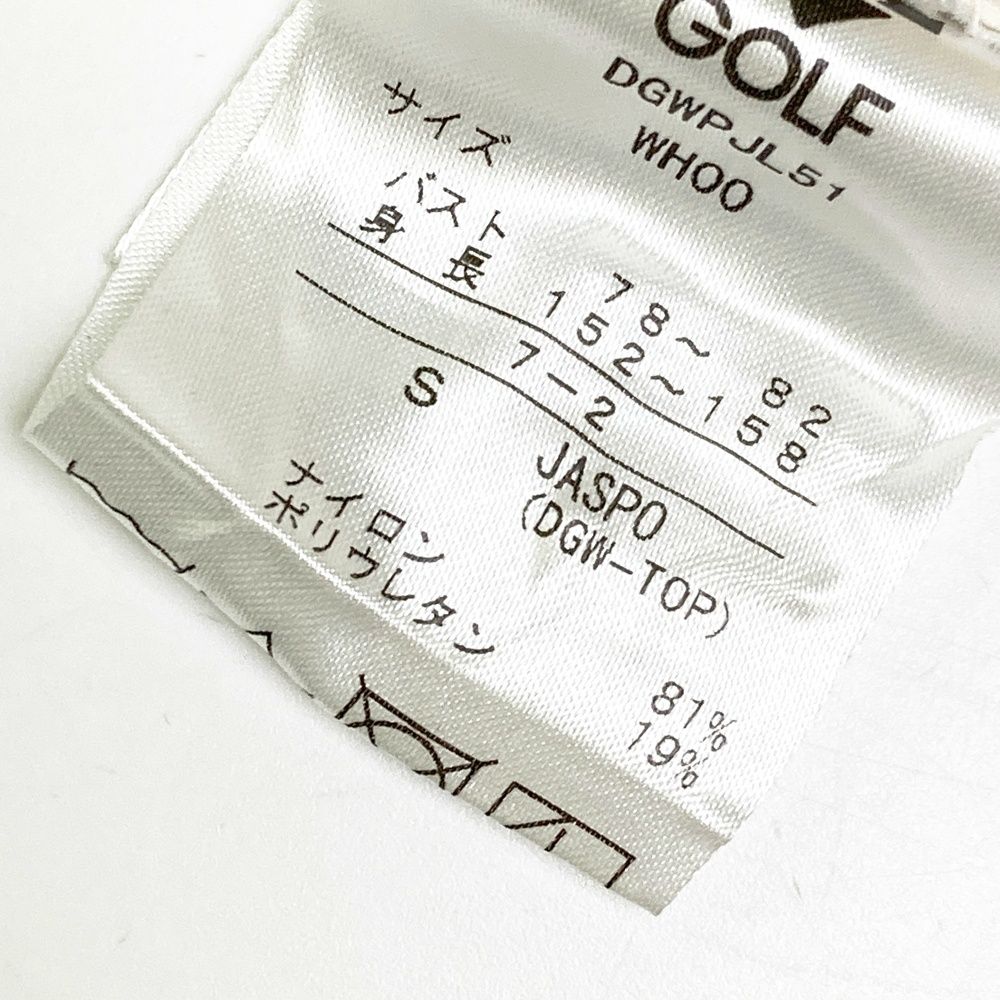 サイズ：S DESCENTE GOLF デサントゴルフ ジップジャケット ホワイト系