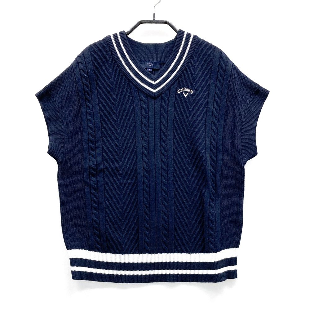 サイズ：S CALLAWAY キャロウェイ 2024年モデル Vネック 半袖 ニット