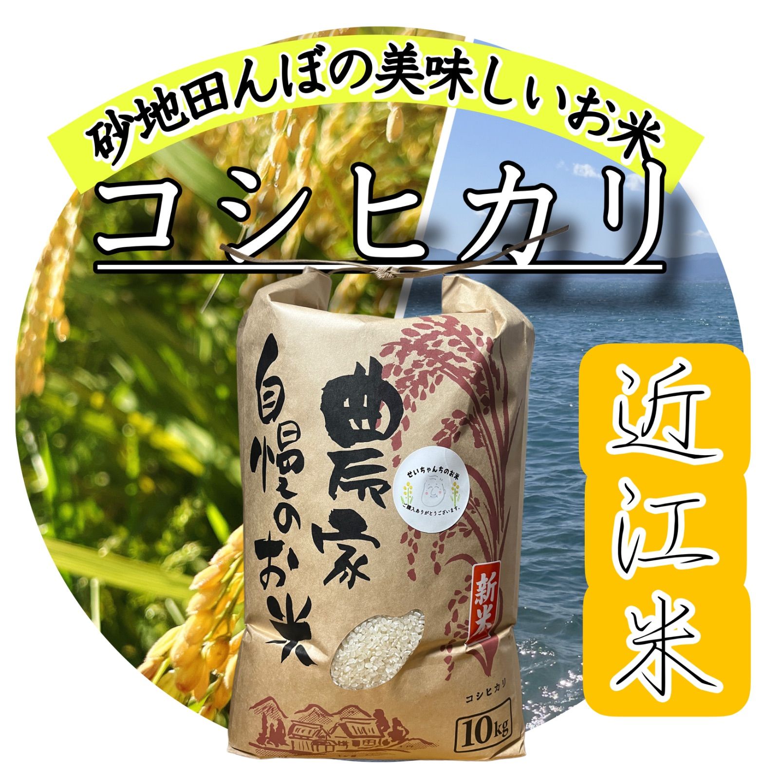 令和7年産】近江米コシヒカリ10kg 農家直送 - メルカリ
