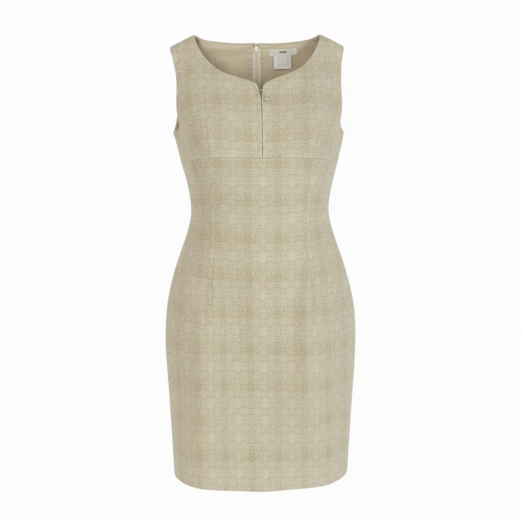 50a29 Rene ルネ ツイードワンピース ノースリーブワンピース 英国