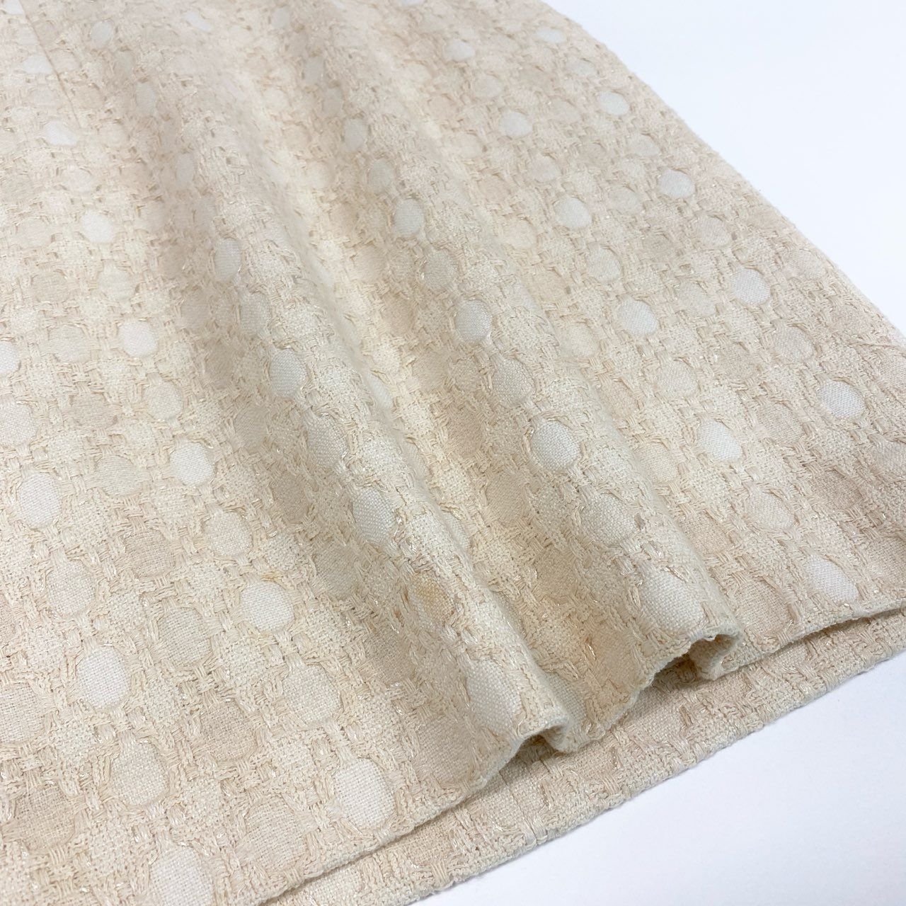 50a29 Rene ルネ ツイードワンピース ノースリーブワンピース 英国  