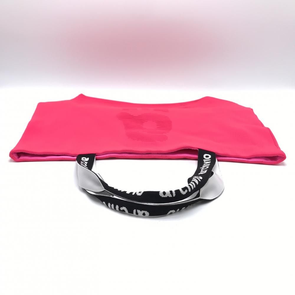 美品】アルチビオ ビッグトートバッグ ピンク×黒 ニット ロッカー