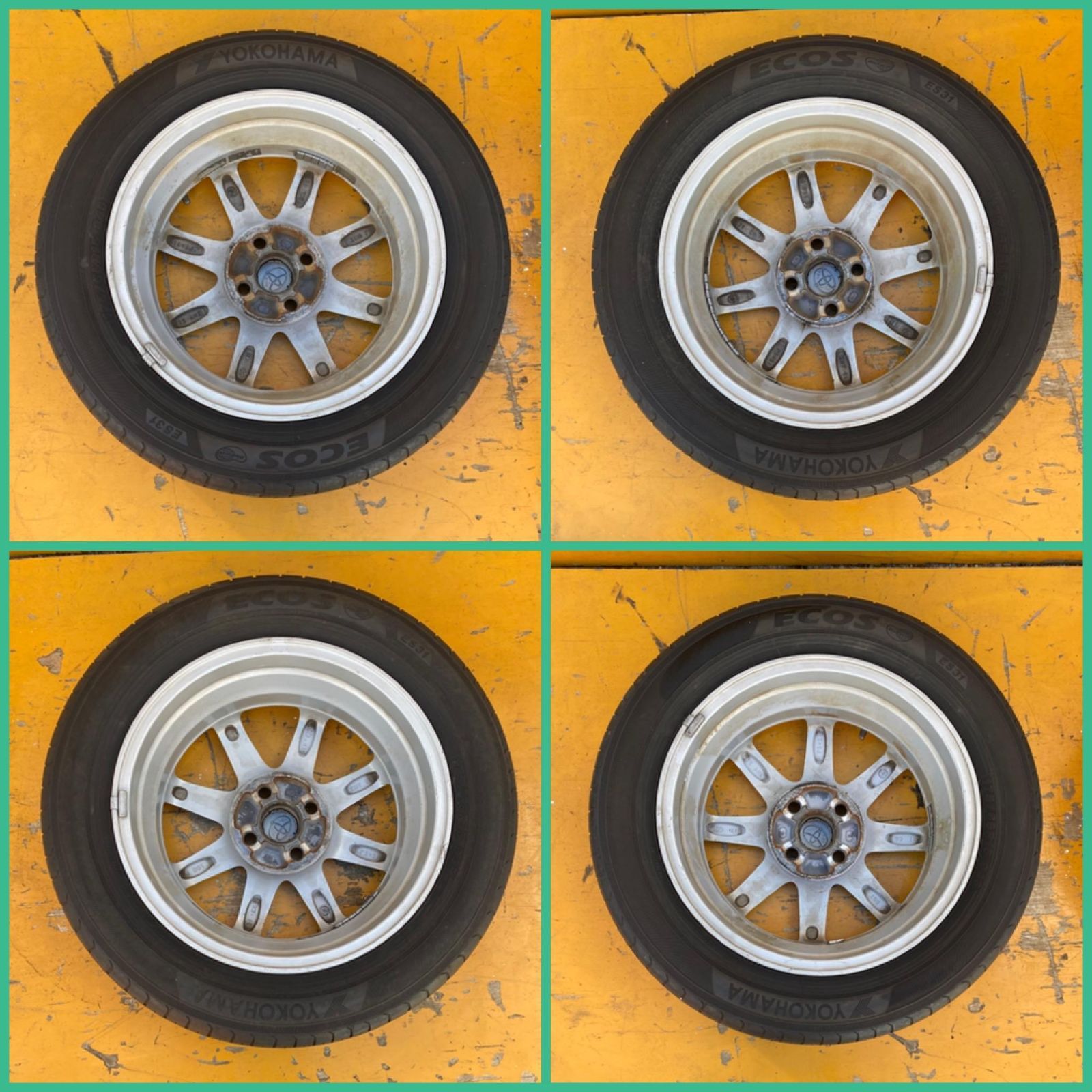 ZT-6603] 4本 4穴 TOYOTA トヨタ アルミホイール 15X5J AHX 39 CG 31