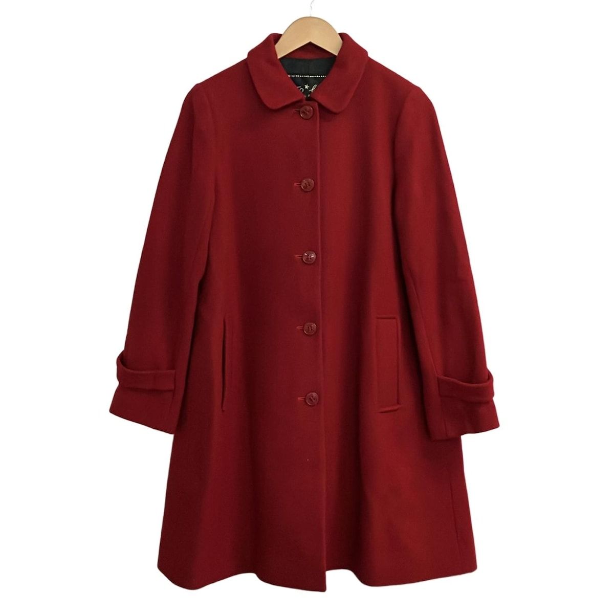 agnes b(アニエスベー) コート サイズ40 M レディース美品 - レッド