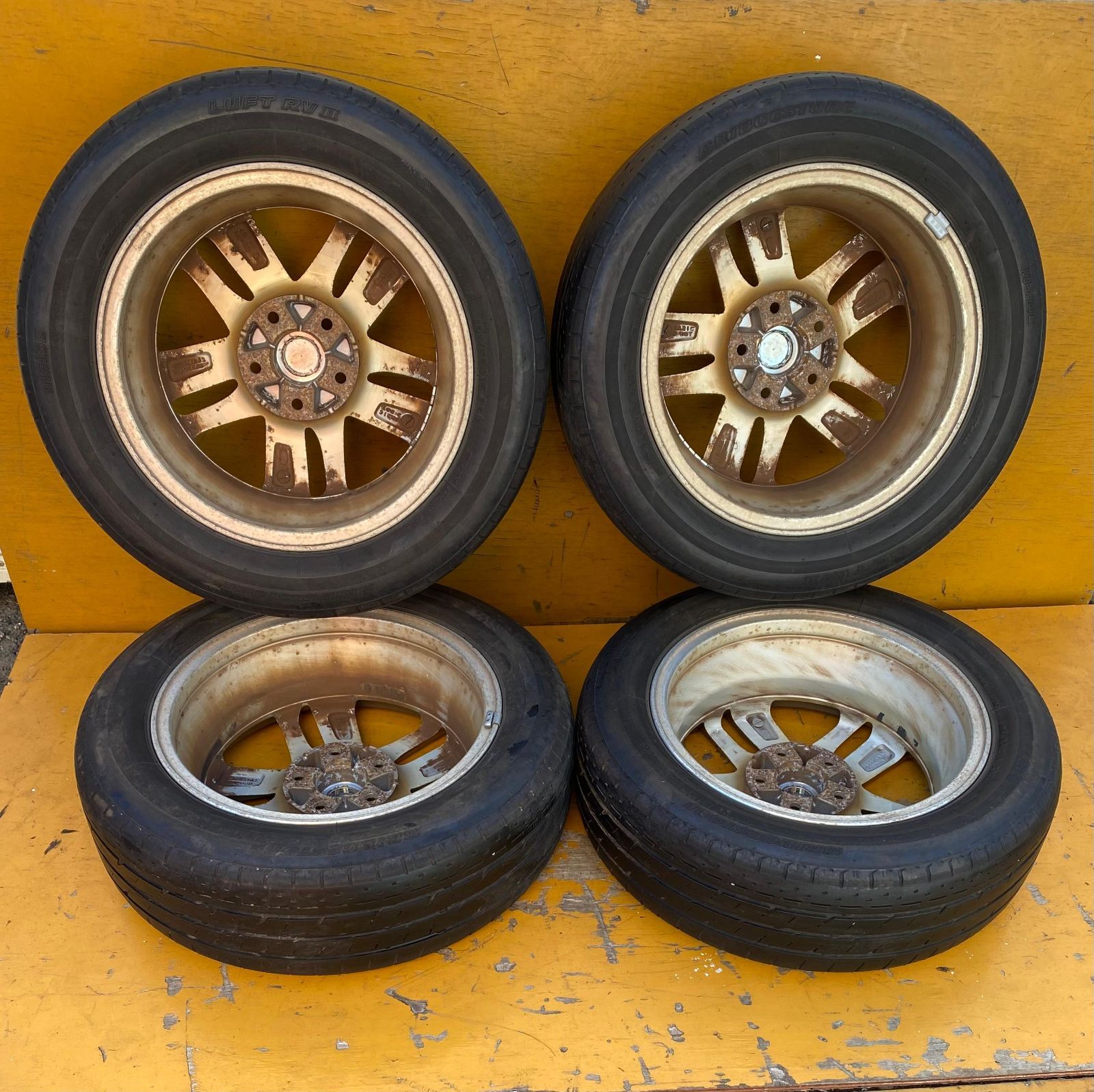 ZT-6604] 4本 5穴 AUTECH ENKEI NISSAN日産 アルミホイール 16X6J 45