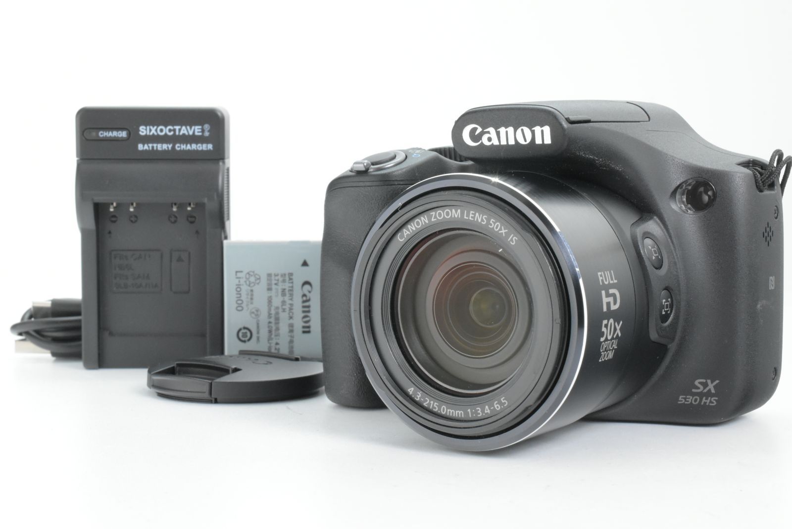 美品】Canon PowerShot SX530 HS 16MP Digital Camera Black キャノン
