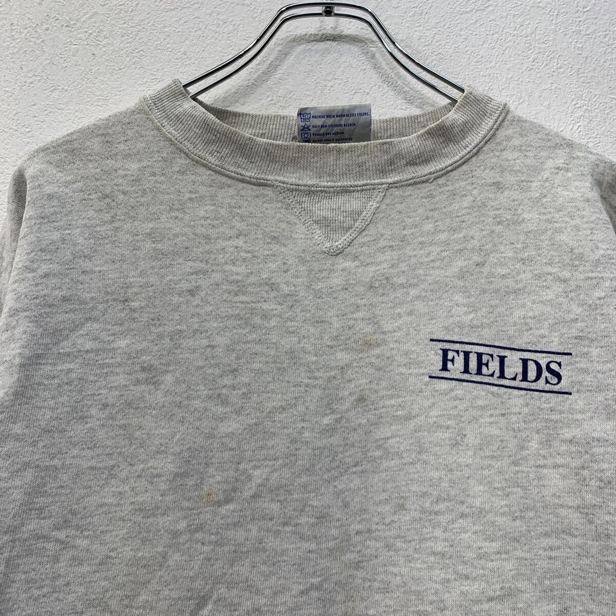 80～90s USA製 Hanes プリントスウェット トレーナー XLグレー