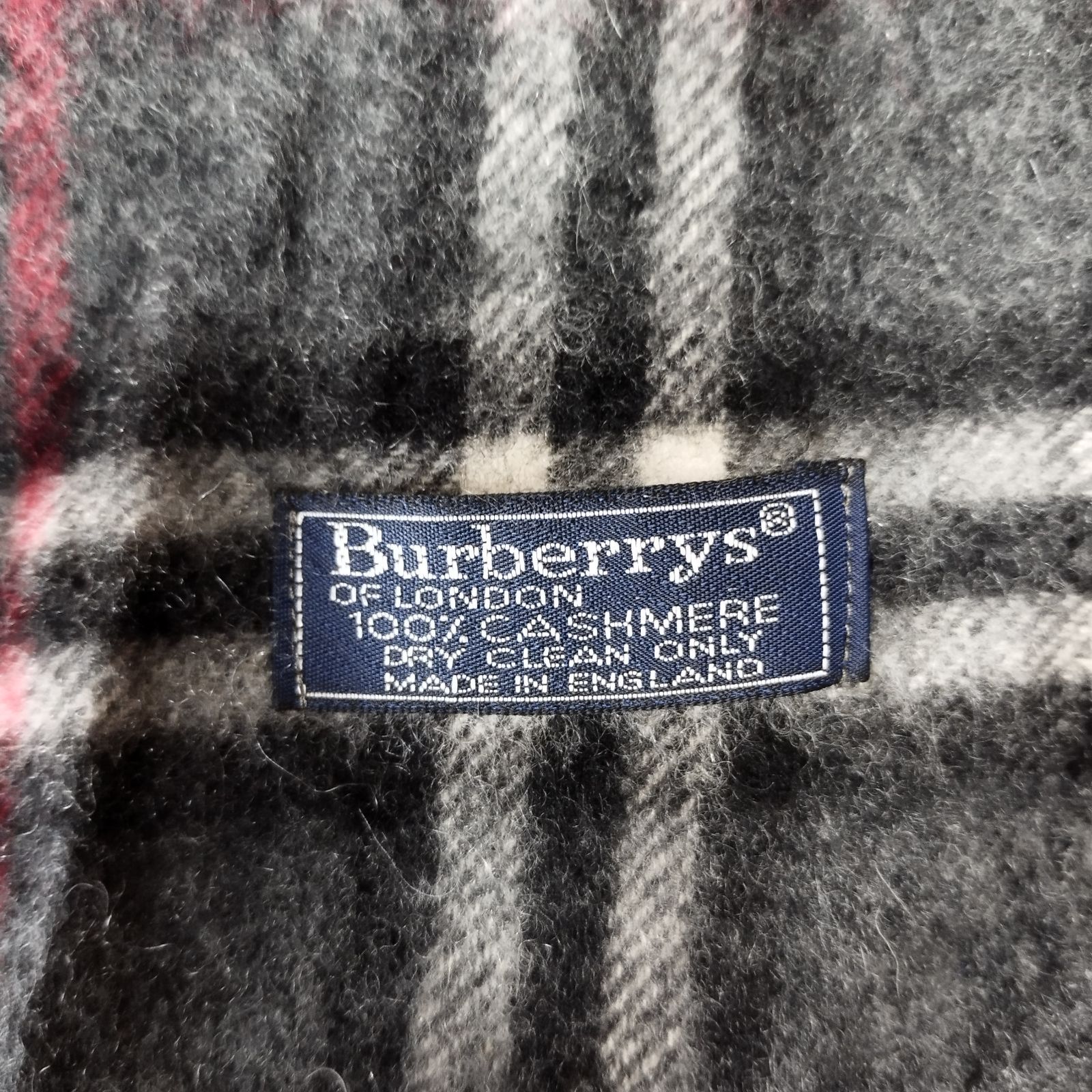 美品✨バーバリーロンドン　カシミヤ100% マフラー　英国製　ノバチェック バーバリーロンドン】美品 マフラー ノバチェック ピンク カシミヤ