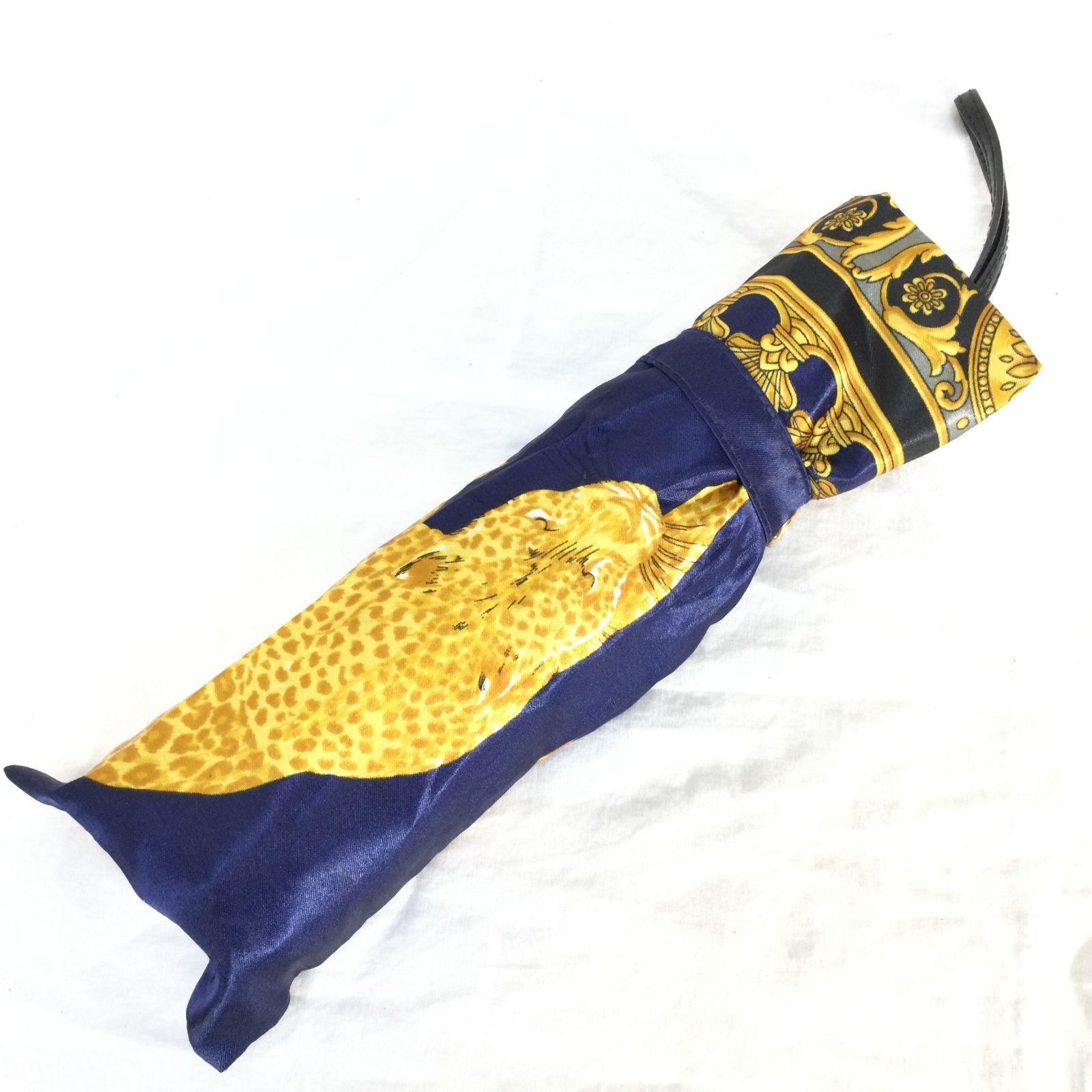 GIANNI VERSACE ジャンニヴェルサーチ 折りたたみ 傘 レオパード