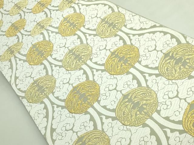 平和屋本店●極上　山口美術織物　皇室　伊勢神宮御用　西陣織　六通柄袋帯　唐織　雲立涌丸文　金糸　逸品　DZAB3925kh6 楽天市場】平和屋本店□極上 山口美術織物 皇室 伊勢神宮御用 西陣織