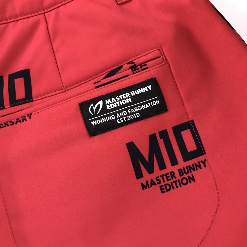 美品】マスターバニー 中綿スカート レッド×黒 ロゴ総柄 10周年