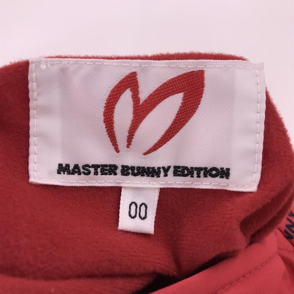 美品】マスターバニー 中綿スカート レッド×黒 ロゴ総柄 10周年