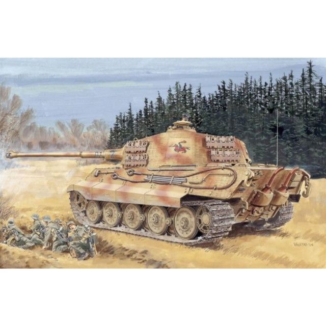 新品 ドラゴン 1/72 WW.II ドイツ軍 Sd.Kfz182 重戦車キングタイガー