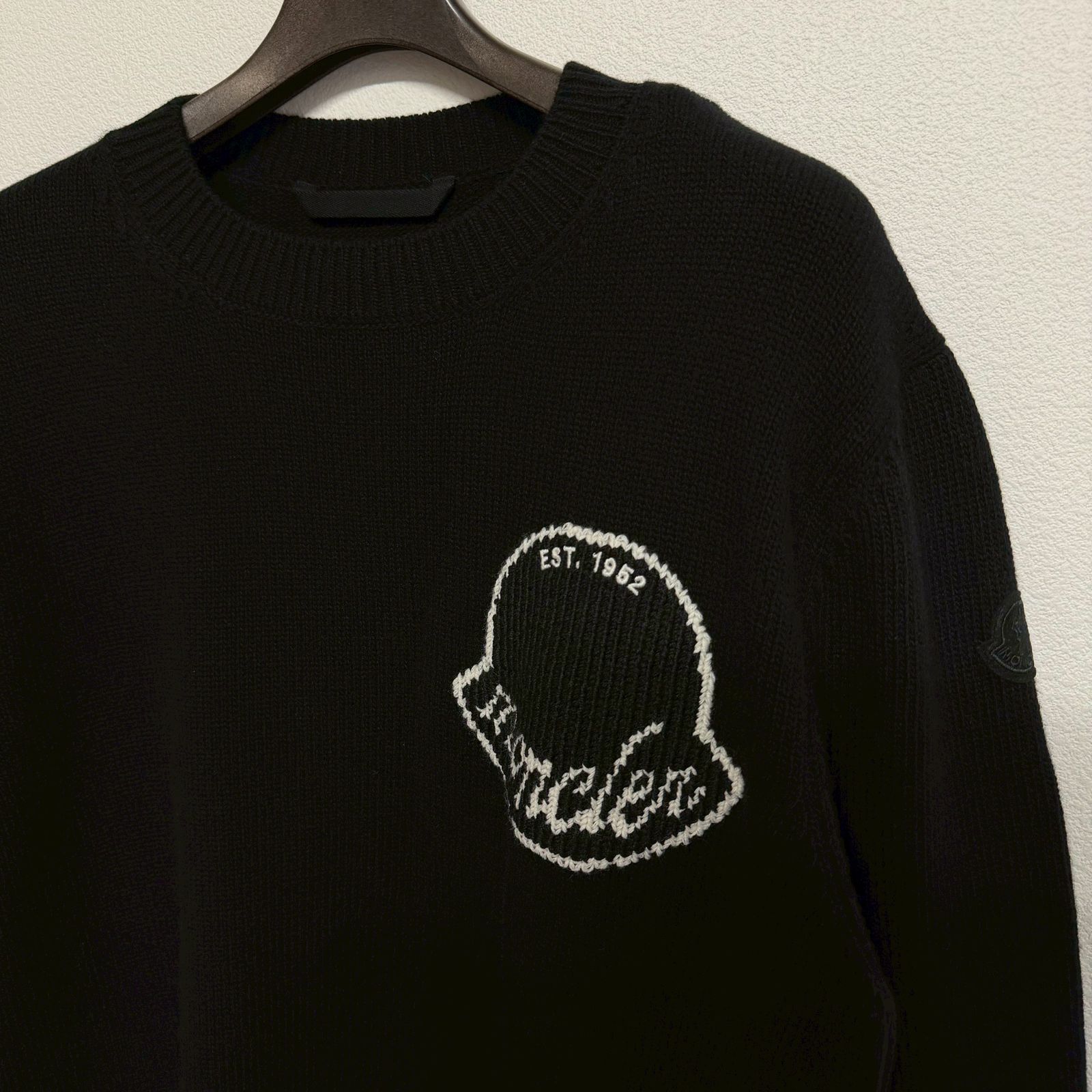 MONCLER モンクレール 黒 ブラック カシミヤ 長袖 ニット セーター 