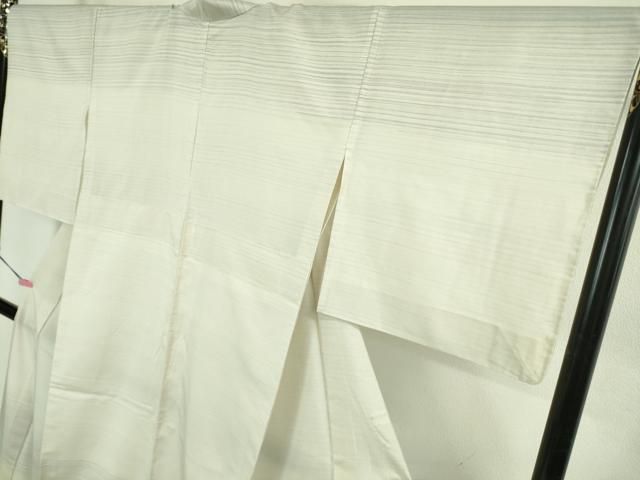 平和屋本店＊極上　夏物　石川県指定無形文化財　夏牛首紬　白山工房　手織り　手シケ引染　染人:松田素尚子　証紙付き　逸品　DZAB4048kh6 平和屋本店＊極上 夏物 石川県指定無形文化財 夏牛首紬 白山工房