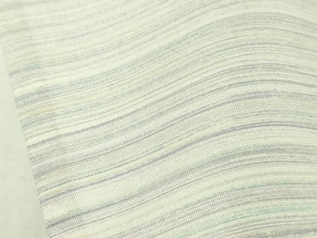 平和屋本店＊極上　夏物　石川県指定無形文化財　夏牛首紬　白山工房　手織り　手シケ引染　染人:松田素尚子　証紙付き　逸品　DZAB4048kh6 平和屋本店＊極上 夏物 石川県指定無形文化財 夏牛首紬 白山工房