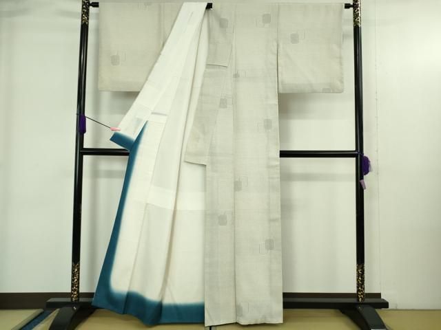 平和屋本店●極上　白鷹お召　置賜紬　110亀甲　証紙付き　逸品　DZAB4063kh6 平和屋本店○極上 白鷹お召 置賜紬 110亀甲 証紙付き 逸品 DZAB4063kh6