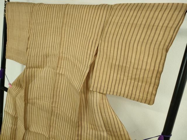 平和屋本店＊極上 夏物 芭蕉布 手積み芭蕉糸100％ 縞 逸品 未使用