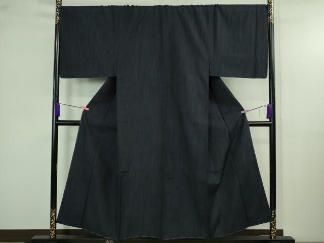 平和屋本店極上　男性　紬　キングサイズ　濃藍色　逸品　未使用　DZAB4114kh6