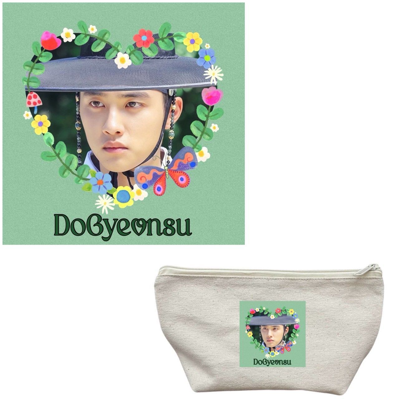 ドギョンス EXO ディオ D.O キャンバス ポーチ 韓流 グッズ nu068-1