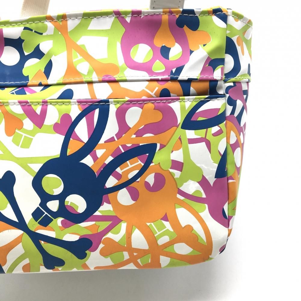 Psycho Bunny☆サイコバニー☆9.0型☆良品☆カート(WH×マルチ) Psycho