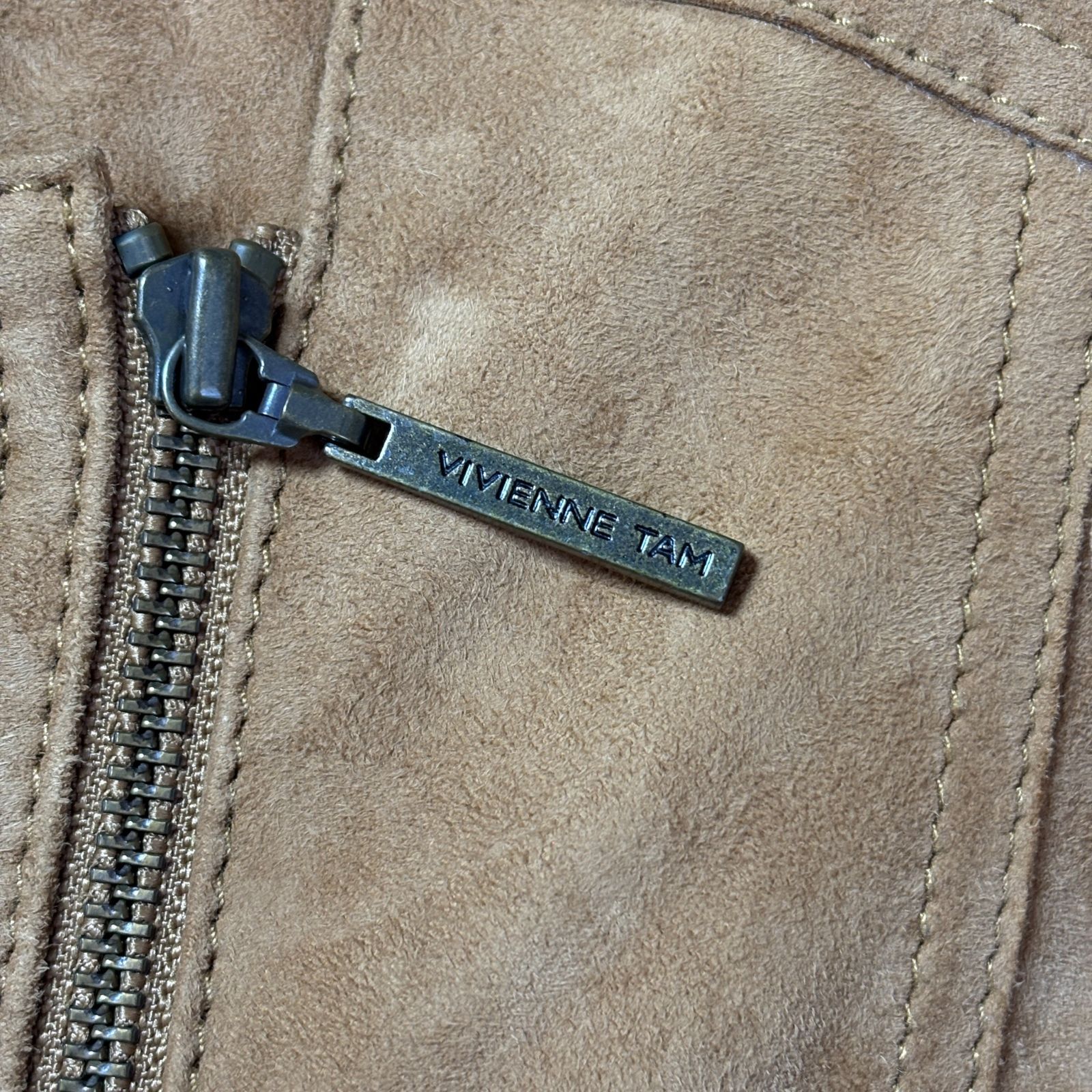 VIVIENNE TAM ヴィヴィアンタム スエード レザージャケット 茶