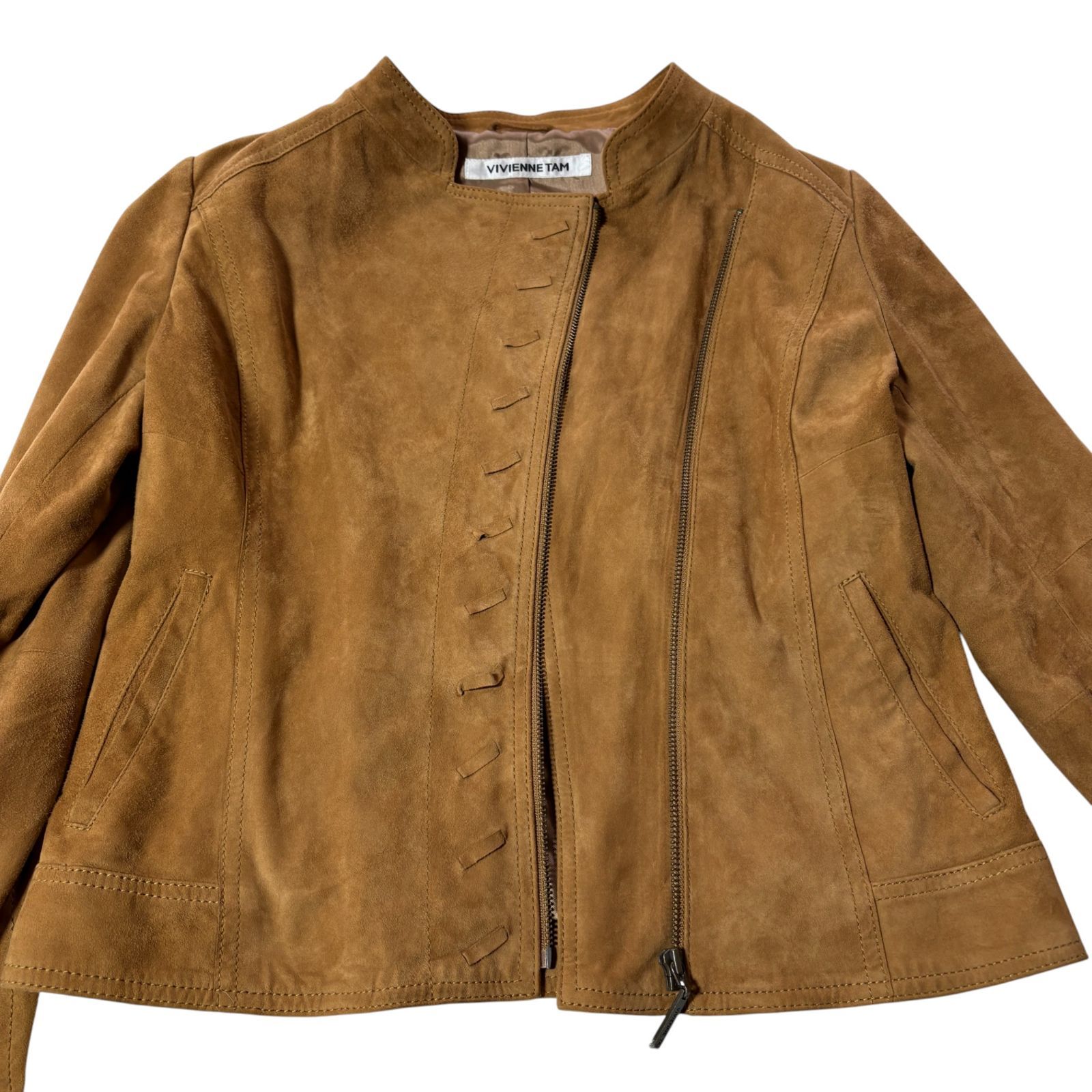 VIVIENNE TAM ヴィヴィアンタム スエード レザージャケット 茶