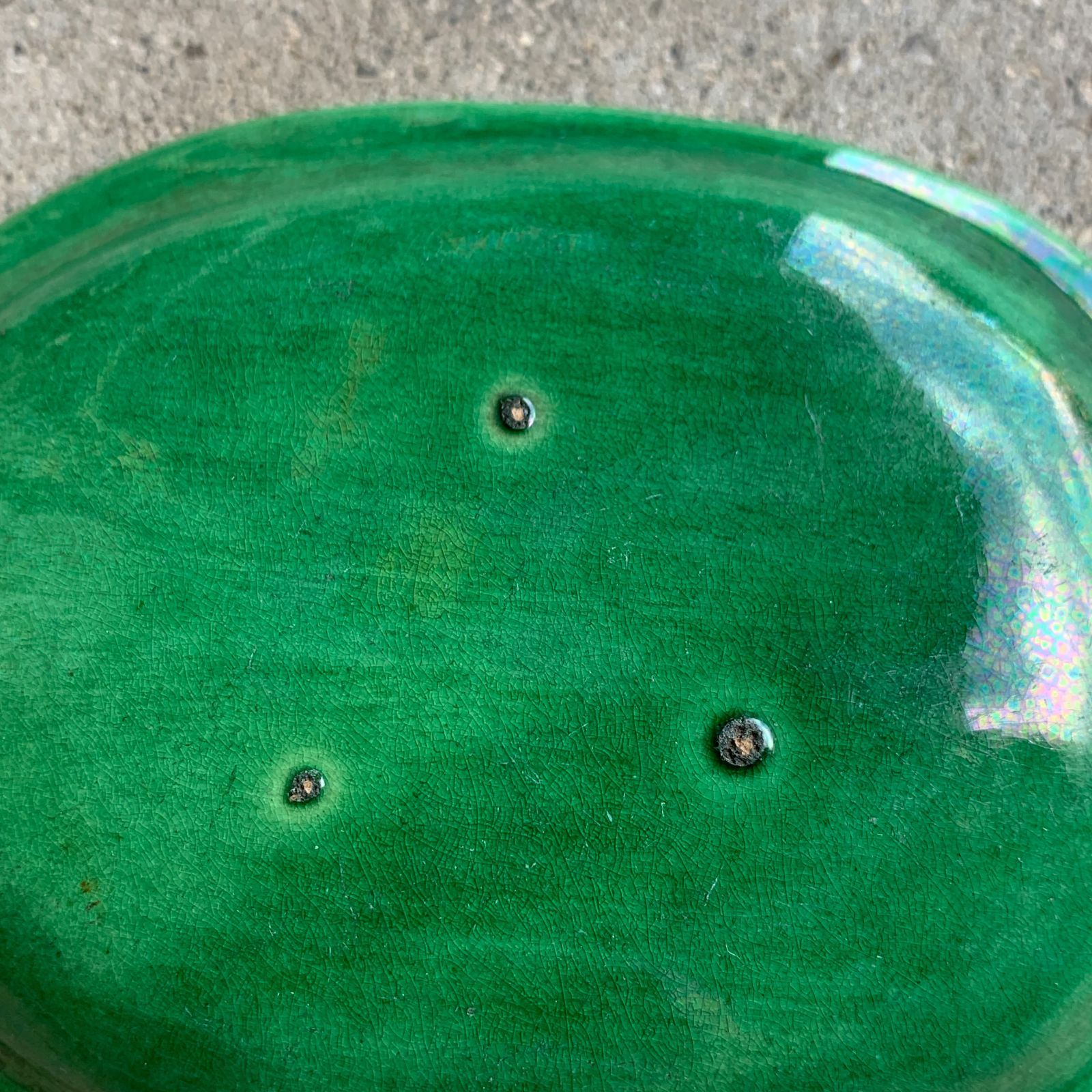 珉平焼 民平焼 緑釉 雲龍文 小判皿 豆皿 /HM-0226 - メルカリ