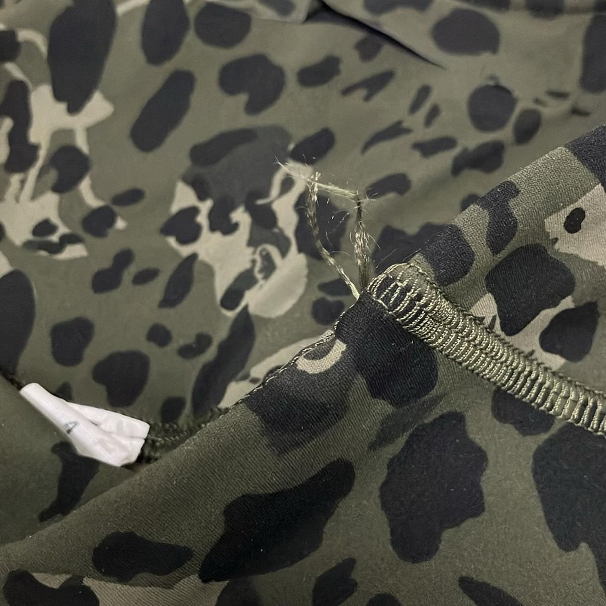 lululemon(ルルレモン) 小物美品 - ダークグリーン×カーキ×黒 スパッツ