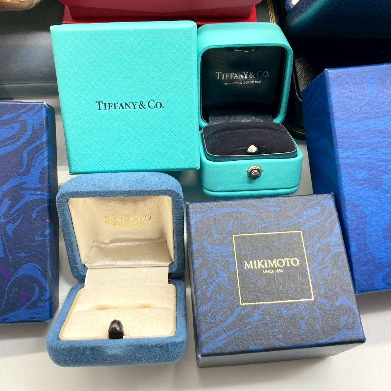 ジュエリーボックス大量まとめ】 指輪 リング ネックレス 時計 真珠 空