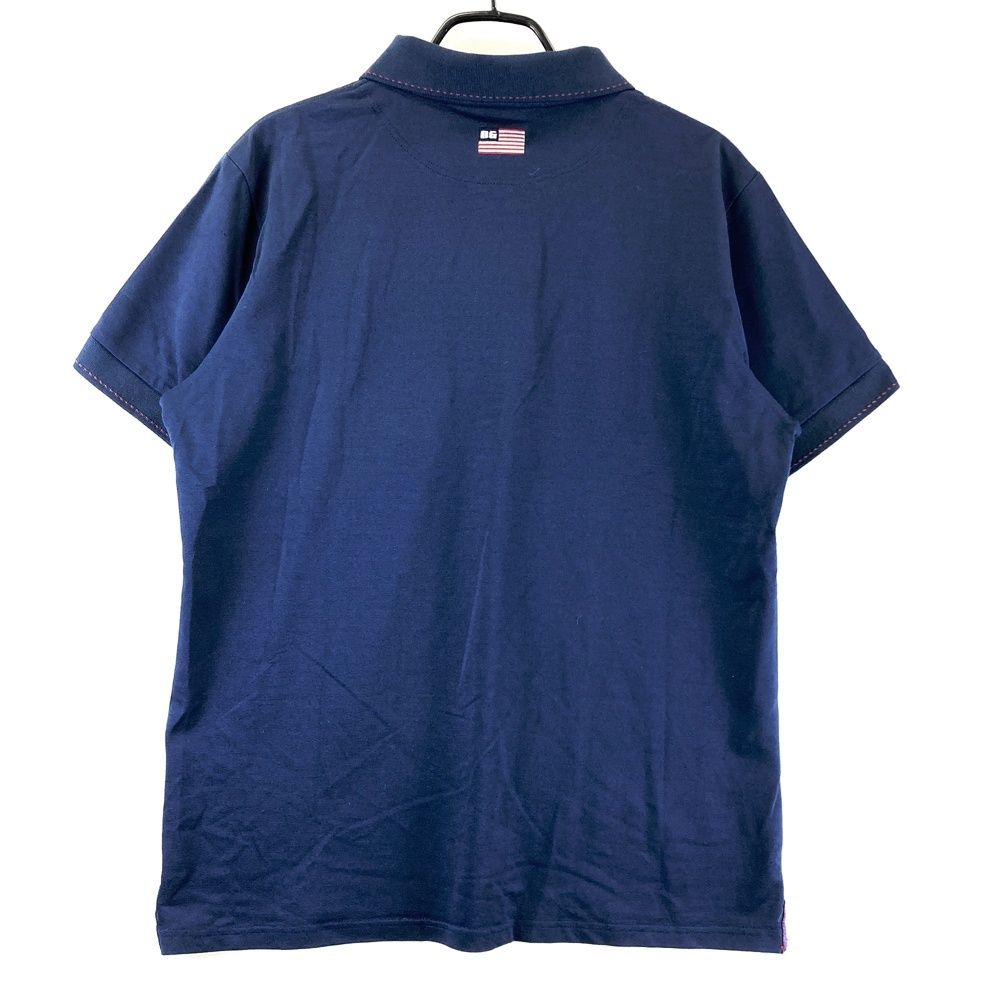 サイズ：XL BRIEFING GOLF ブリーフィング 半袖ポロシャツ ネイビー系