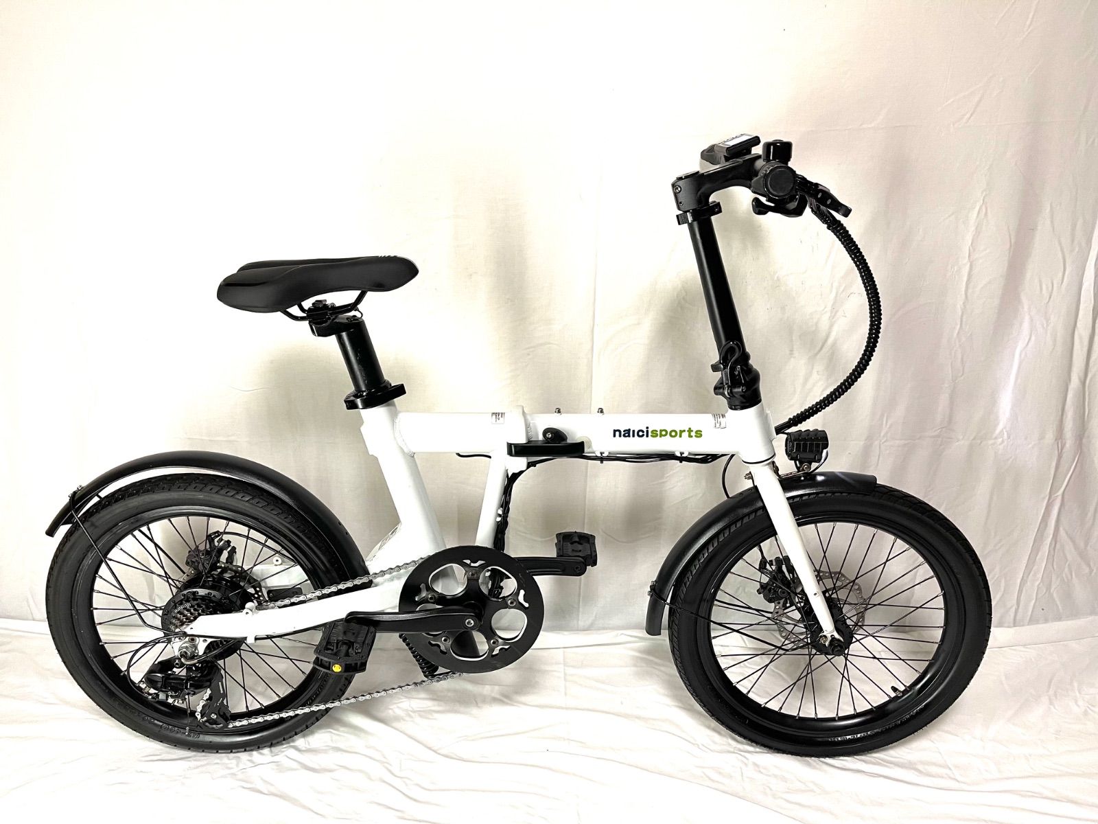 動作確認済】送料無料 NAICIディスク式折りたたみ電動自転車 SPORTS