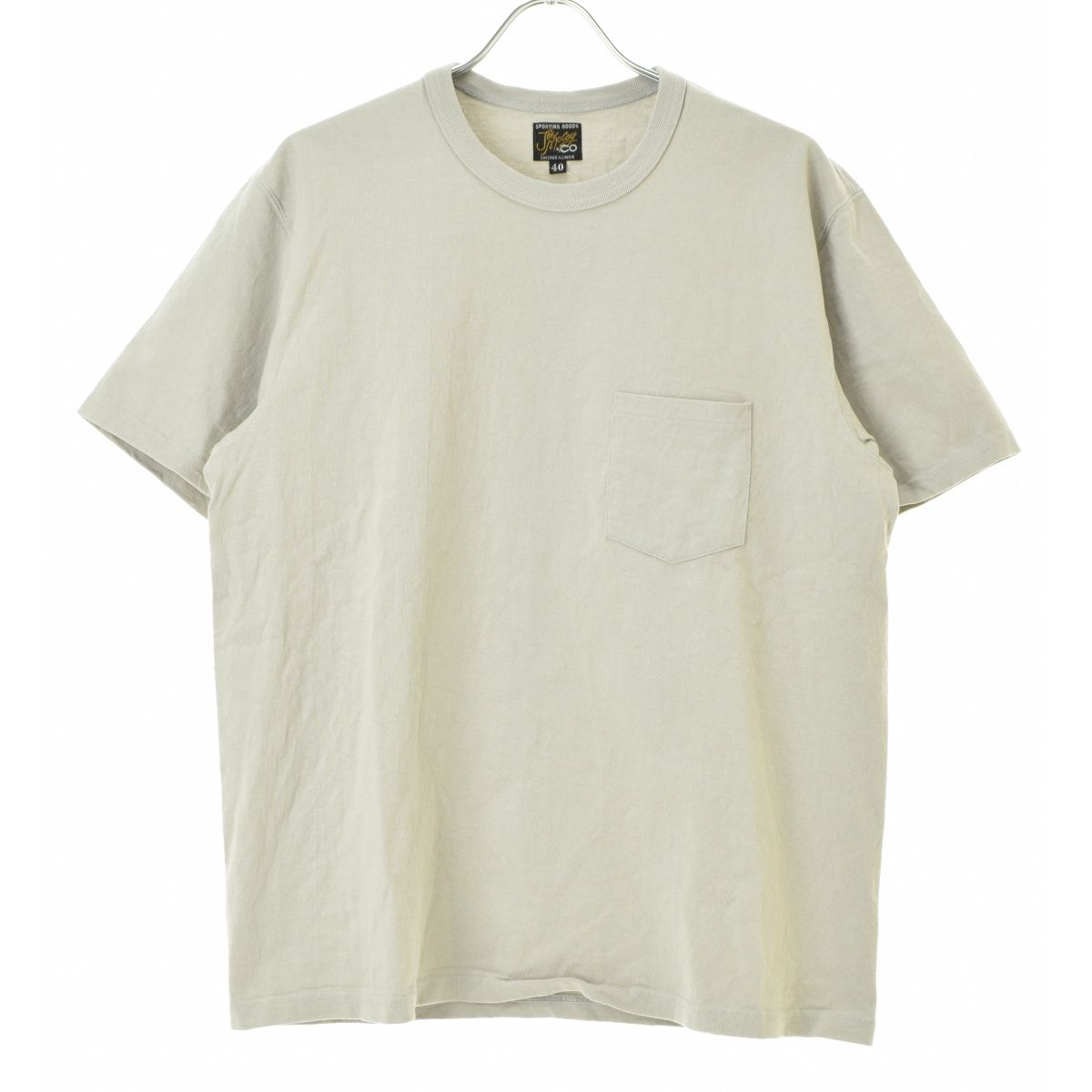 【JOEMcCOY】24SS MC24024 WACO LONG-HORNS ポケット付 クルーネック半袖Tシャツ