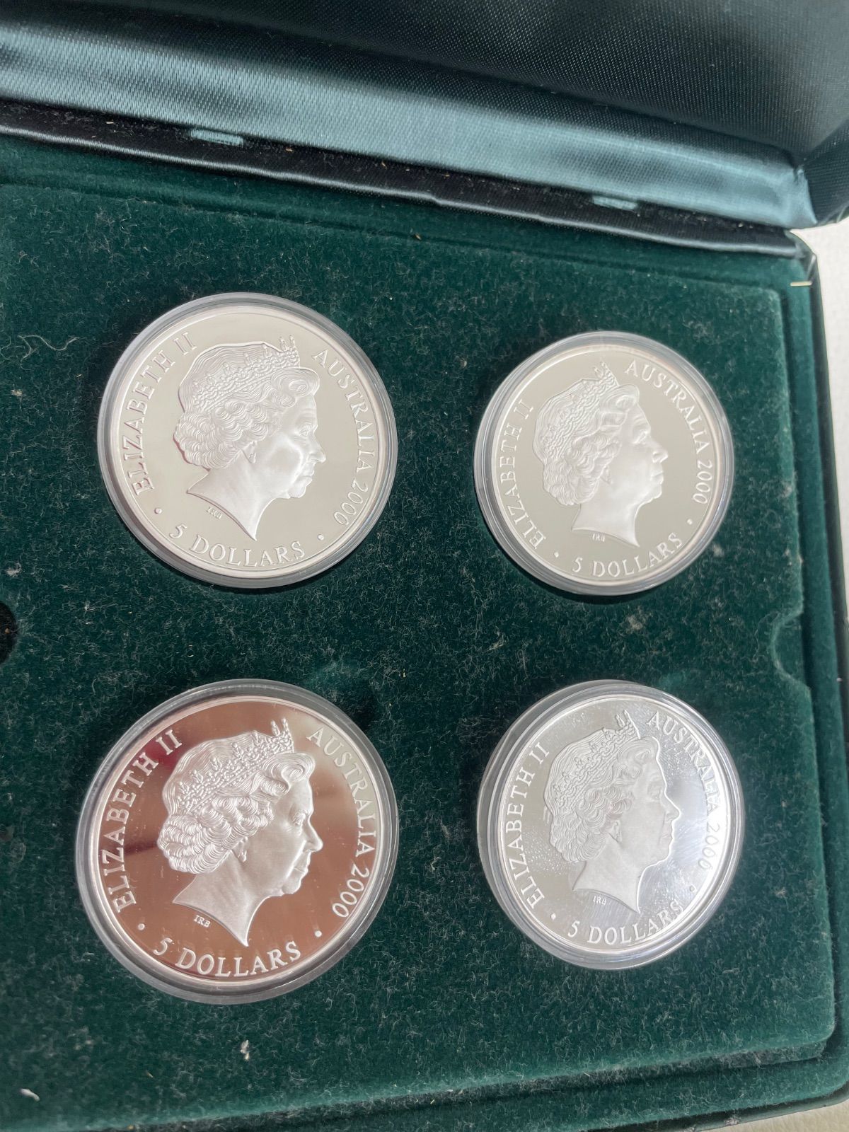 2000年シドニーオリンピック公式記念コイン 5ドル銀貨4枚セット