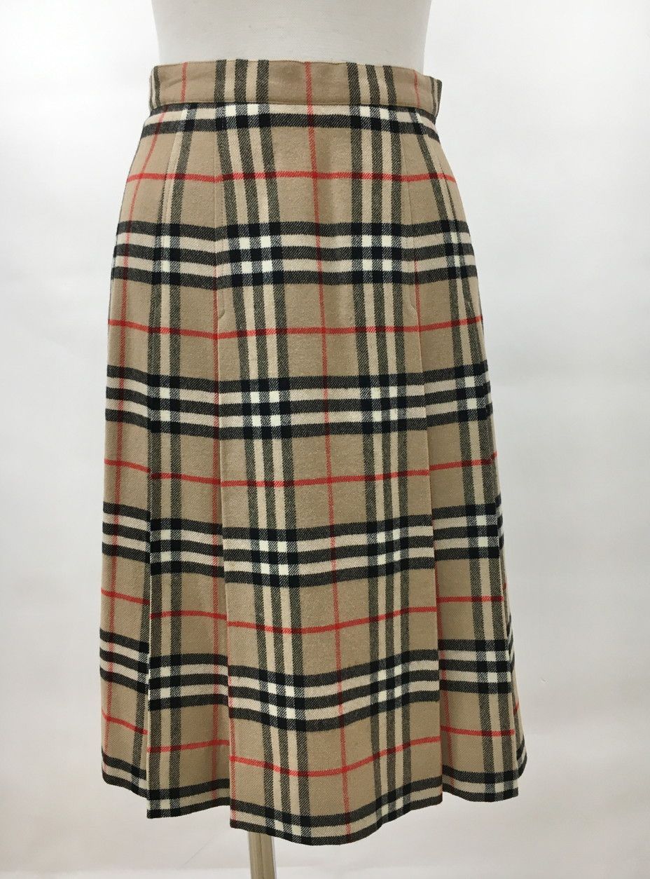 バーバリーズ BURBERRY プリーツスカート 7AB2 ノバチェック FX003-201
