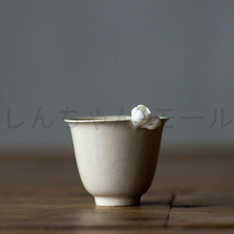 新品・未使用】 草木灰 陶磁 茶杯 花付き 2個 - メルカリ