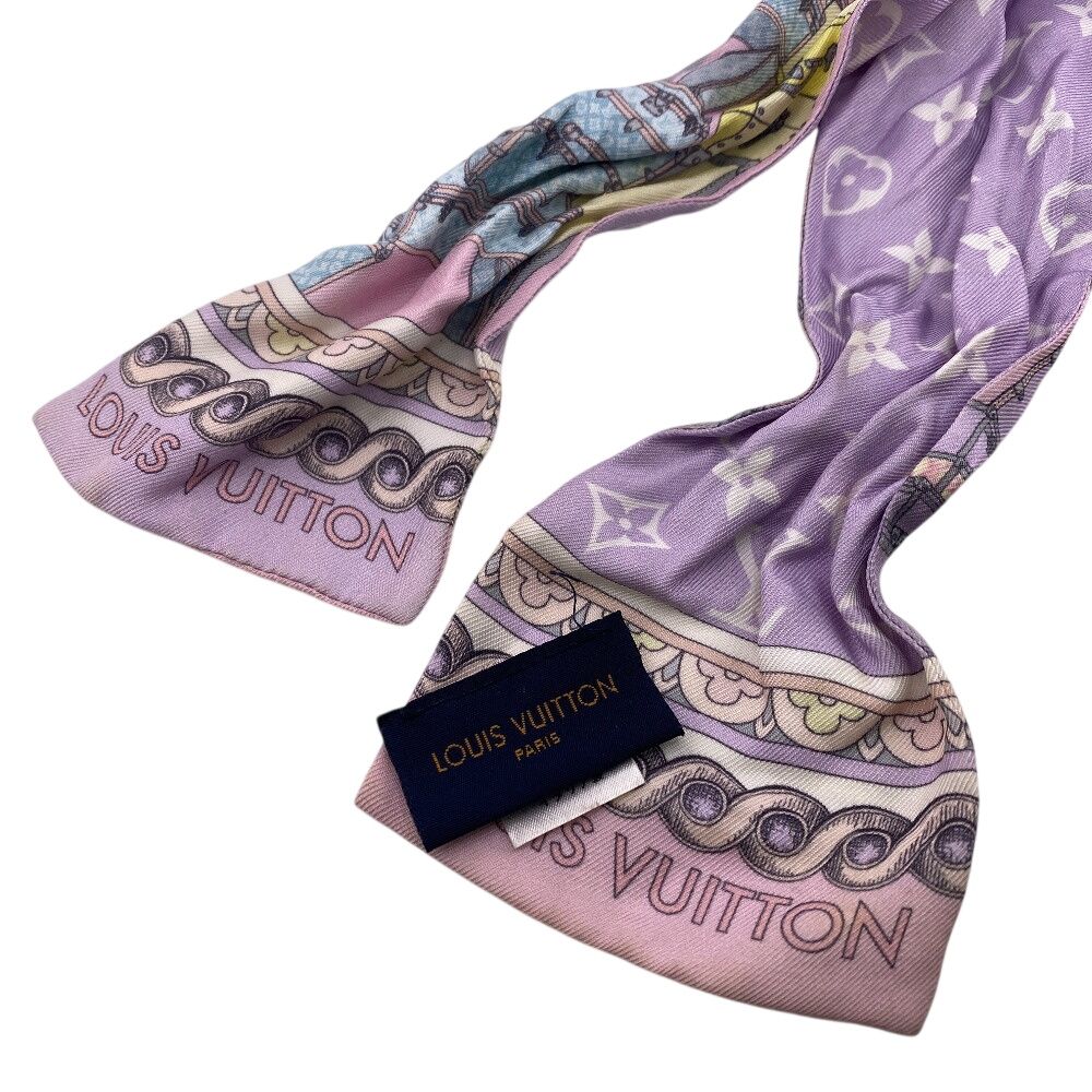 LOUIS VUITTON ルイヴィトン M76972 バンドー スカーフ ピンク