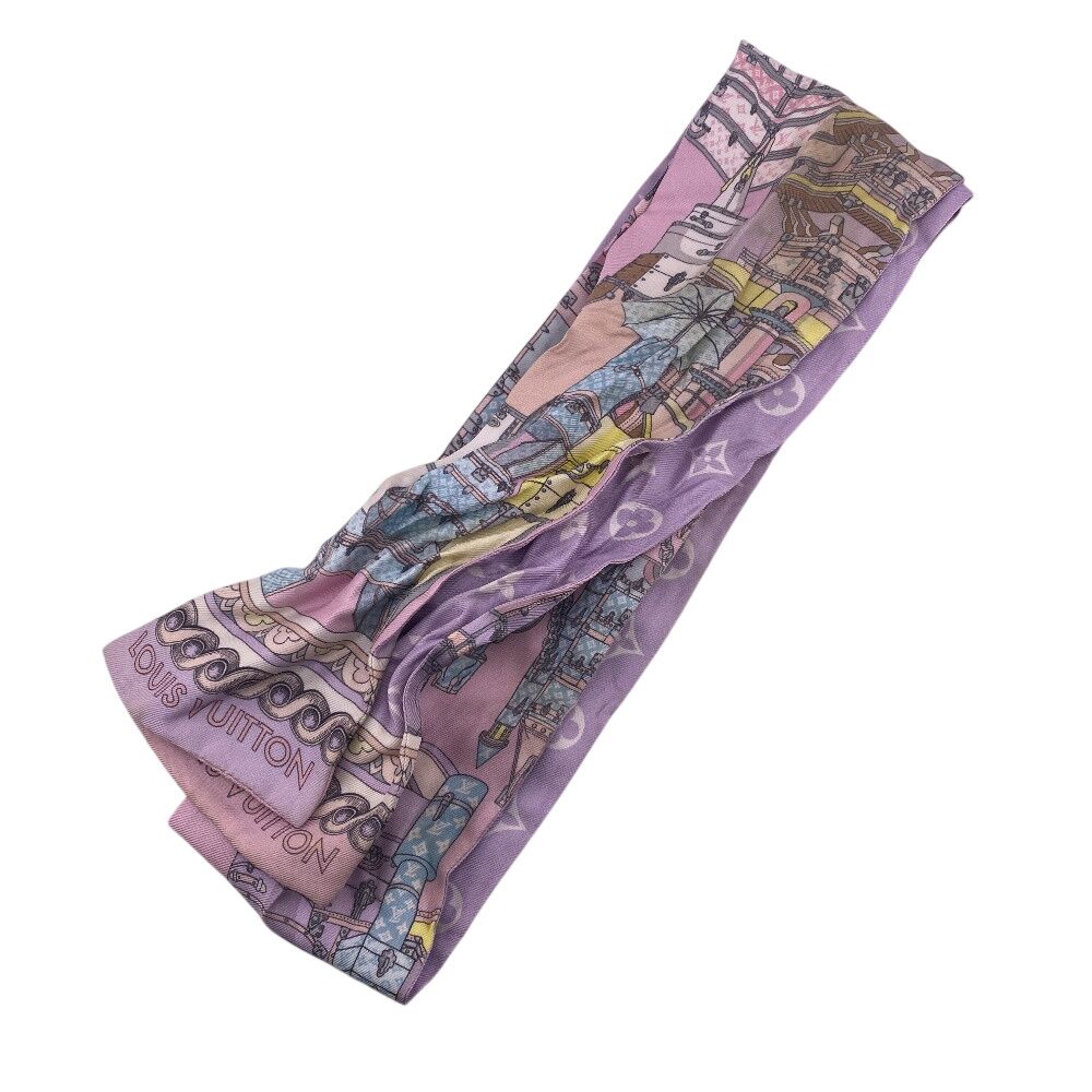 LOUIS VUITTON ルイヴィトン M76972 バンドー スカーフ ピンク