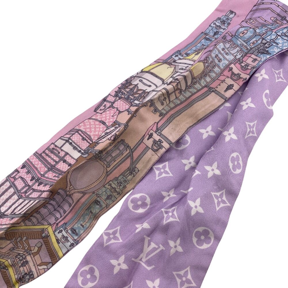 LOUIS VUITTON ルイヴィトン M76972 バンドー スカーフ ピンク