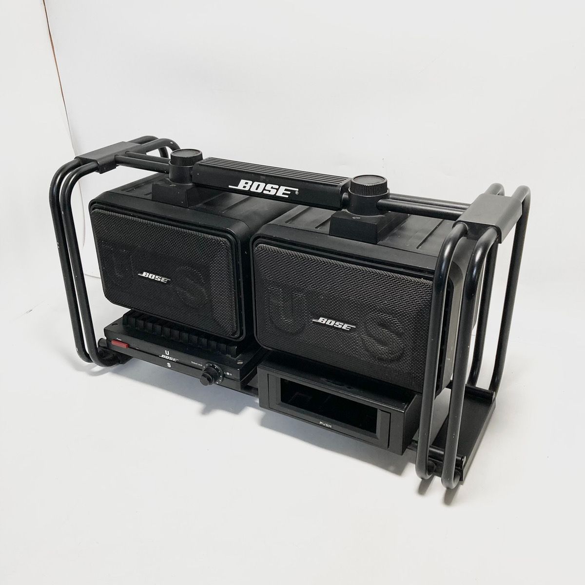 BOSEボーズ程度良好！US-25A US25Sメンテナンス済み一式 交渉あり！ BOSE ボーズ パワーアンプ US-25A フレームセット US-25S 店舗用 業務