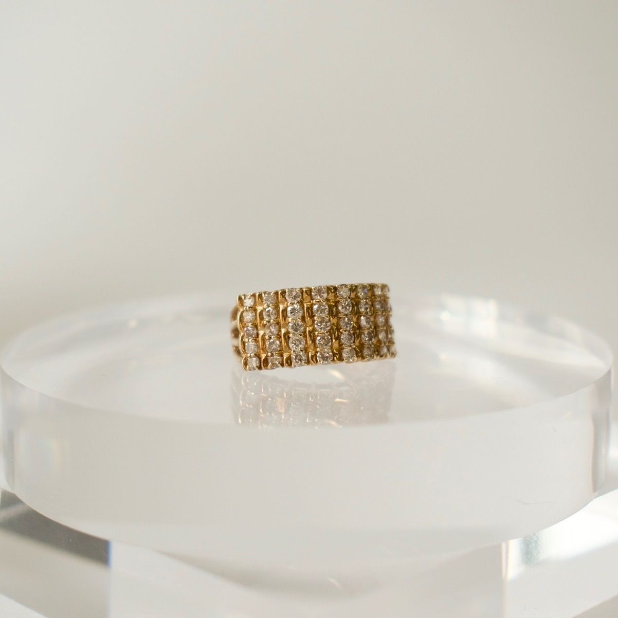 ✨Bランク メレダイヤ k18YG 1.90ct 約3.7g ダイヤモンド デザイン