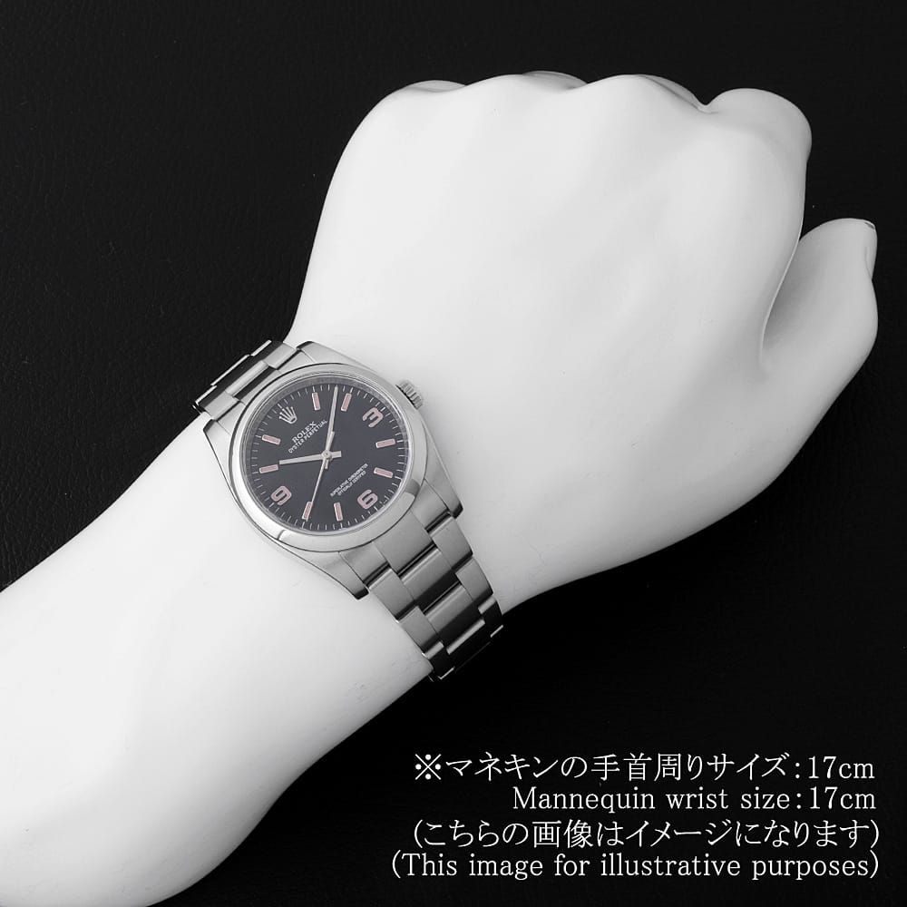 ロレックス オイスターパーペチュアル 116000 ブラック 369ピンクバー