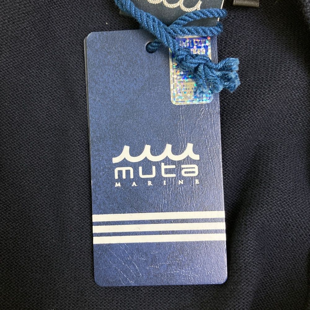 ムータマリン MUTA MARINE モールニットベスト 新品】MUTA MARINE ムータマリン ニットベスト ブルー系 0 ゴルフ