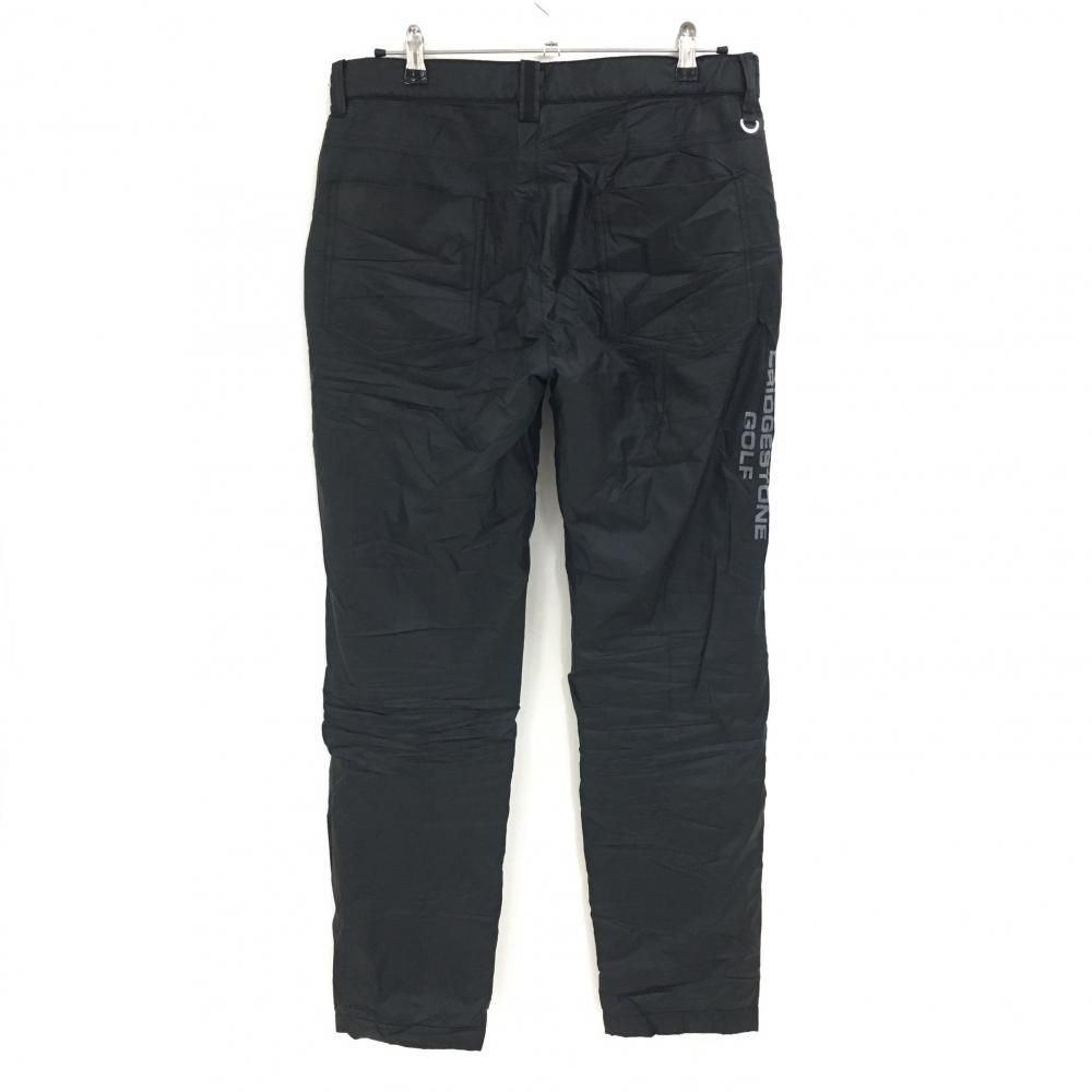 ブリヂストン 中綿パンツ 黒 ロゴプリント メンズ L ゴルフウェア
