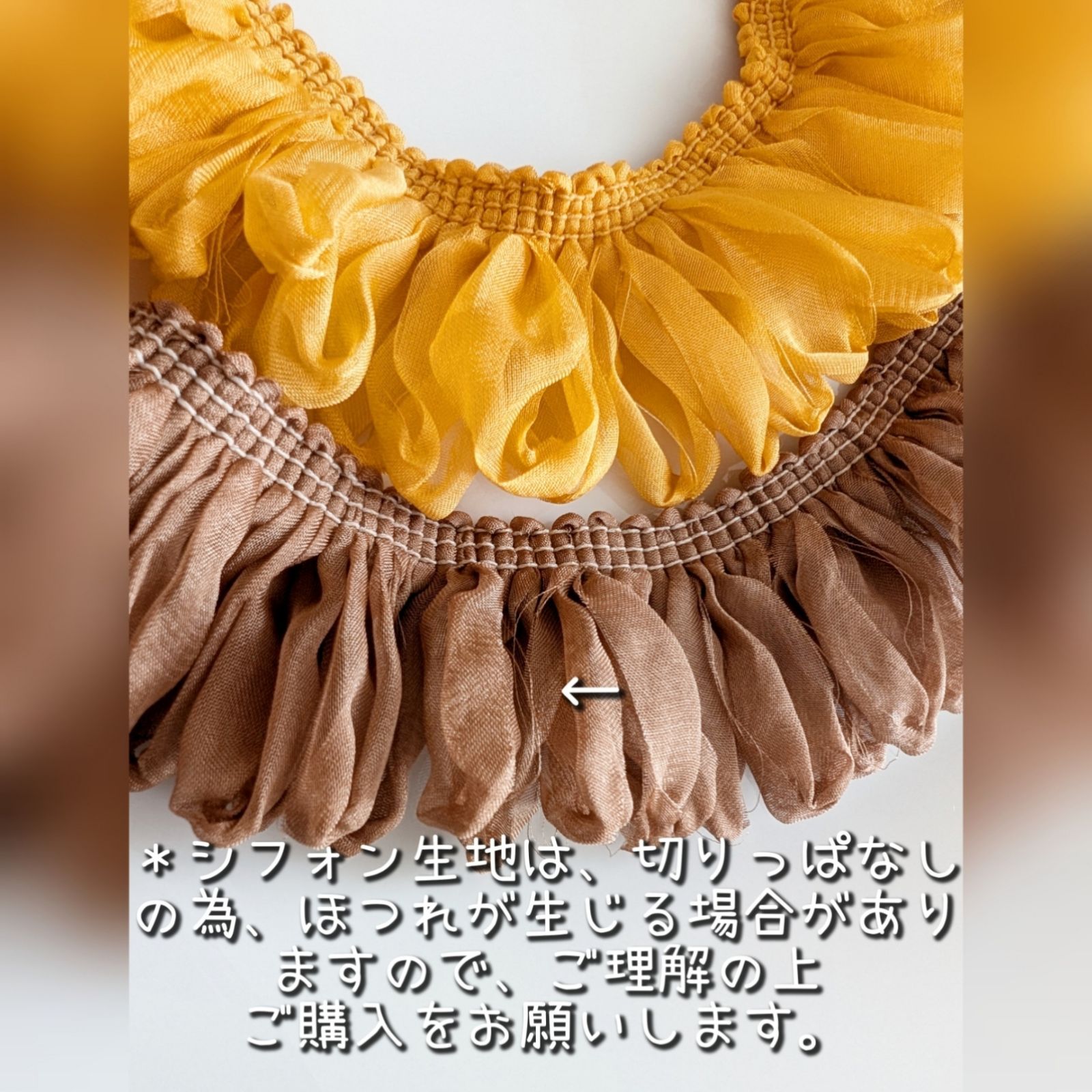 ふんわり揺れる ハチワレ猫 白黒 シフォン リボン タッセル ピアス 